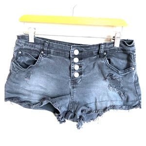 Billabong button fly jean shorts